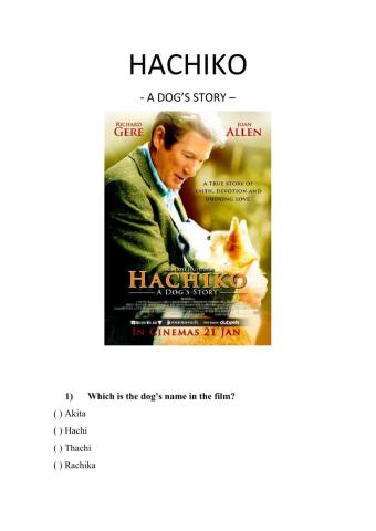 Hachiko: A dog's story