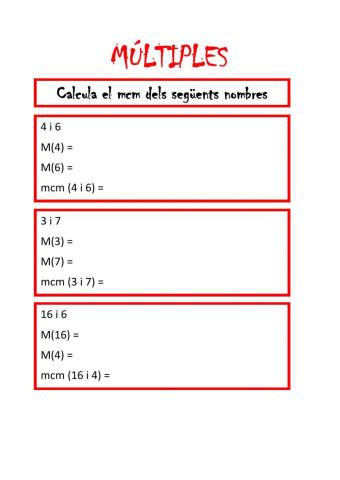 Mínim comú múltiple