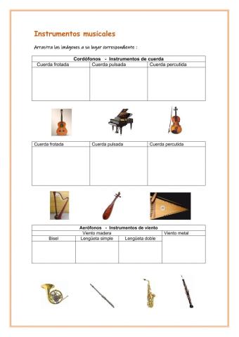 Instrumentos musicales