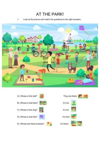 Possessive Pronouns (At the Park)
