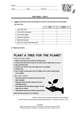 Unit 4 review - kids' web five