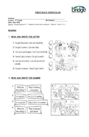 FHTE - Reading - 3rd grade