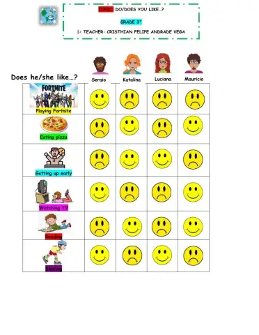 Do you like...? -ING