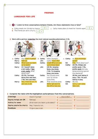 Meeting friends unexpectedly