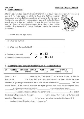 CHILDREN 4 - MID YEAR PRACTICE 3