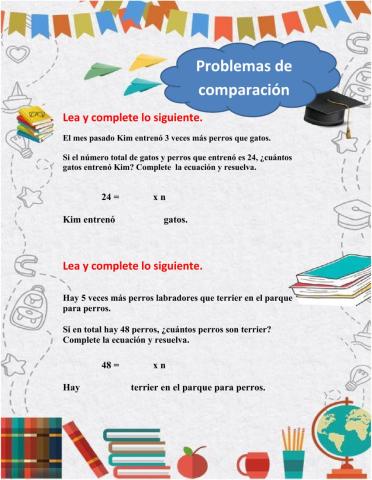 Problemas de comparación