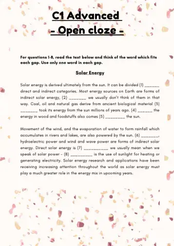 C1 Advanced - Open cloze (30-07)