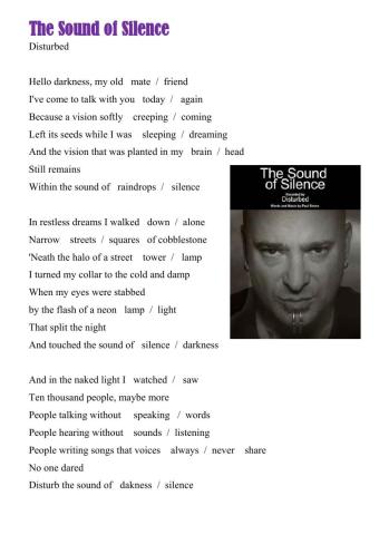 Song - The sound of silence