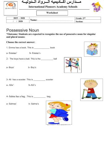 Possessive noun