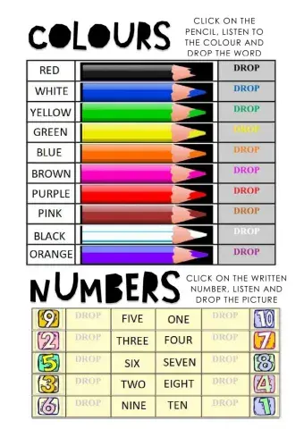 Colours and Numbers