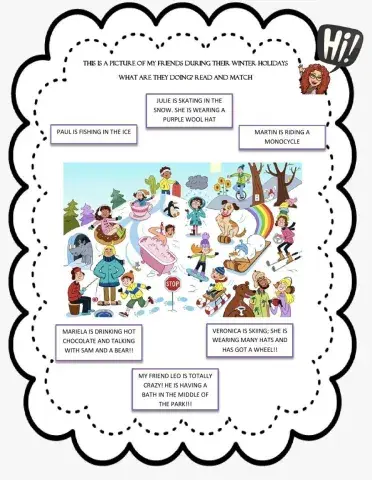 Winter holidays activity