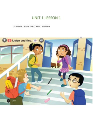 School supplies listening