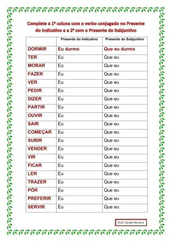 Presente do Subjuntivo