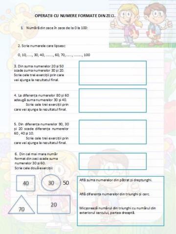 Numere formate din zeci-Probleme