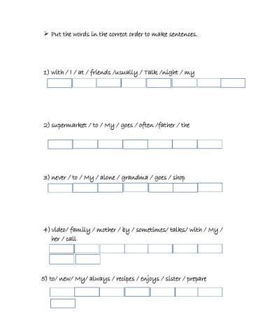 Adverbs of frequency