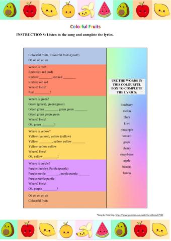 Fruits & Colours with PinkFong