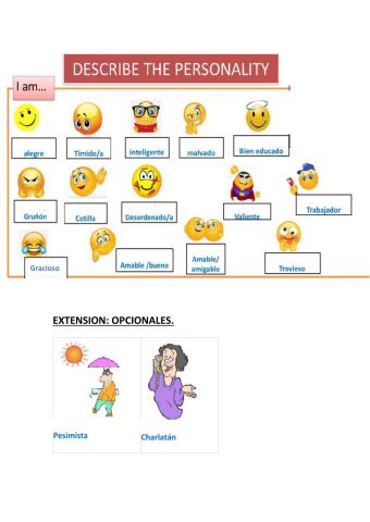 Describe people personality