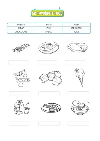 Food vocabulary