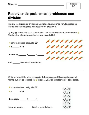 Problem Solving with Division