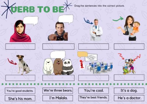Verb to be - pictures