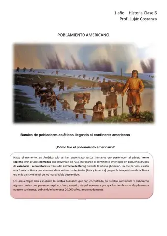 Primeros pobladores americanos