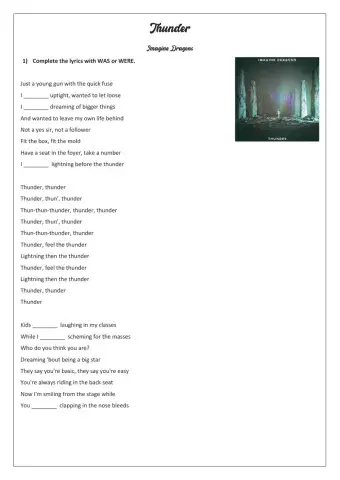 THUNDER - Imagine Dragons