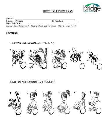 FHTE - Listening - 3rd grade