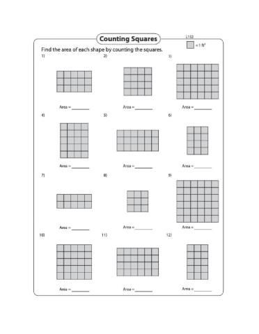 Area - Counting Squares Day 2 Level 2