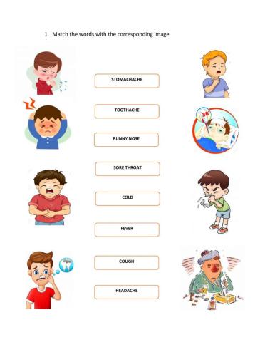 The symptoms of illnesses