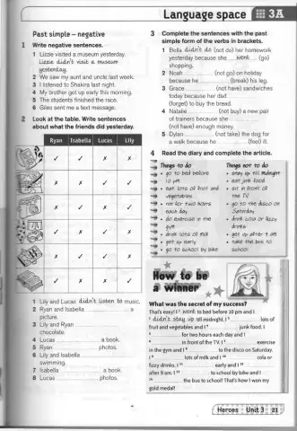 Simple past negative