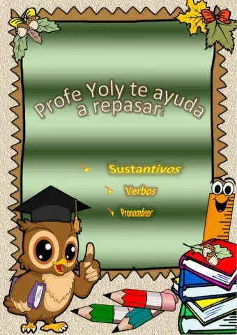 Sustantivos, verbos y pronombres personales