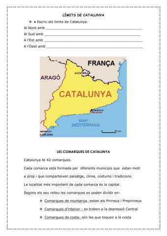 Els límits de Catalunya