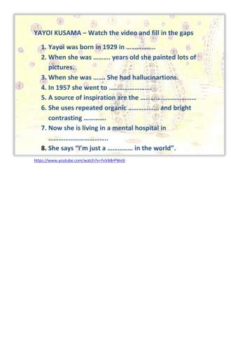 Yayoi Kusama's biography