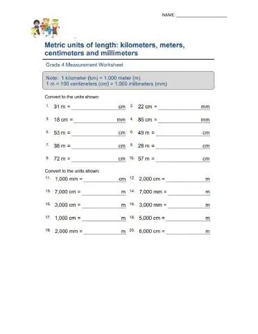 Metric Units of Length