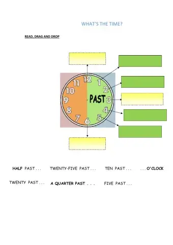 Telling the time part 1