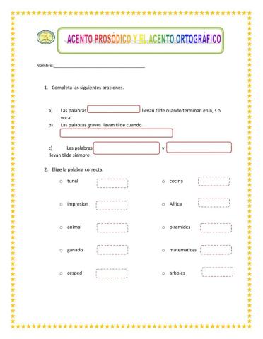 Acento prosódico y ortográfico