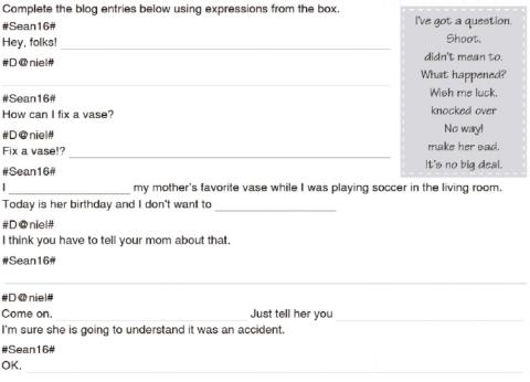 Complete the dialogue