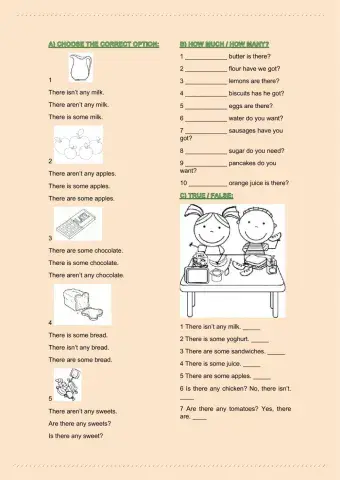 Some, Any, How much, How many