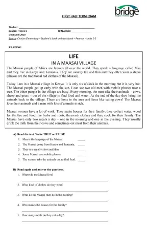 FHTE - Reading - Teens 1