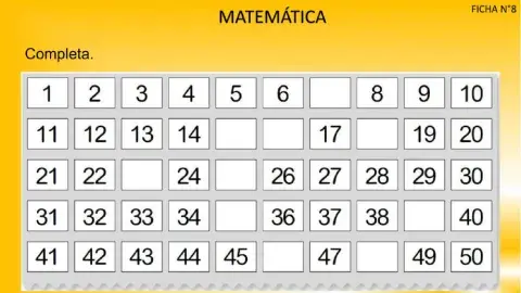 Números:Actividades de Aprendizaje n°8