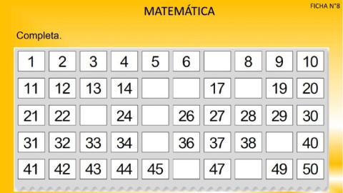 Números:Actividades de Aprendizaje n°8