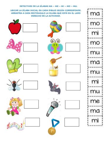 Detective de silabas con m