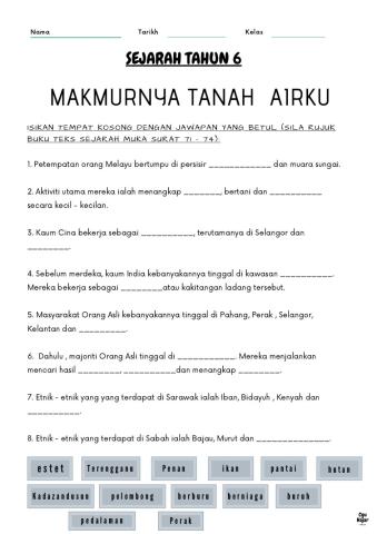 Sejarah tahun 6