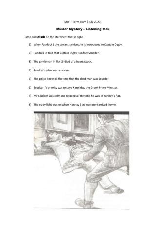 Murder Mystery- Listening task