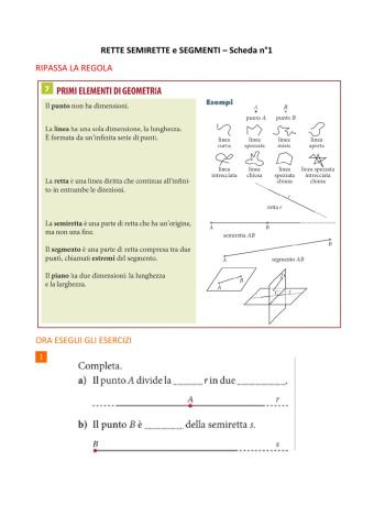 Rette semirette e segmenti 1