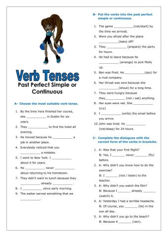 Past perfect simple or continuous