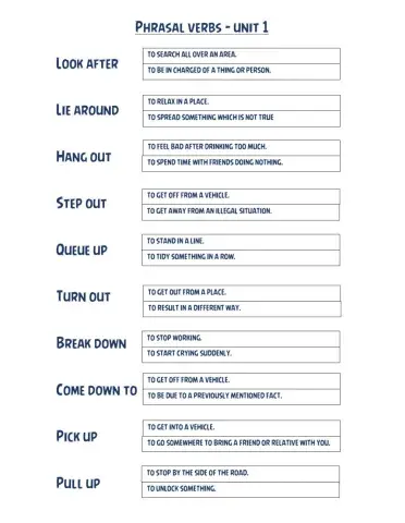 Phrasal Verbs