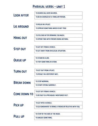 Phrasal Verbs
