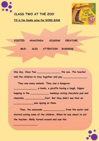 Fill in the blanks using the WORD BANK