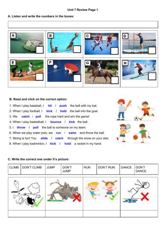 Review Unit 7, page 1